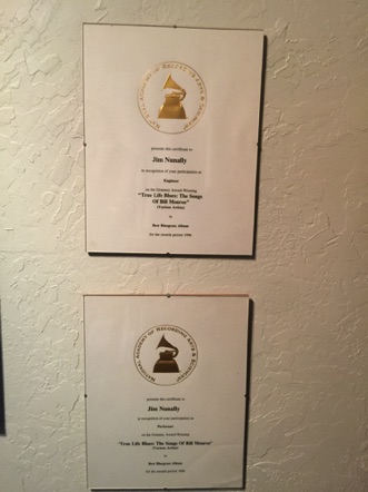 Jim's Grammy Award Certificates