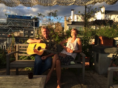 Jim & Nell on Paris rooftop